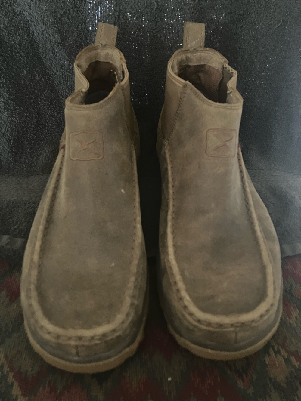 Twisted X Men's Suede Pull-On Boots in Brown